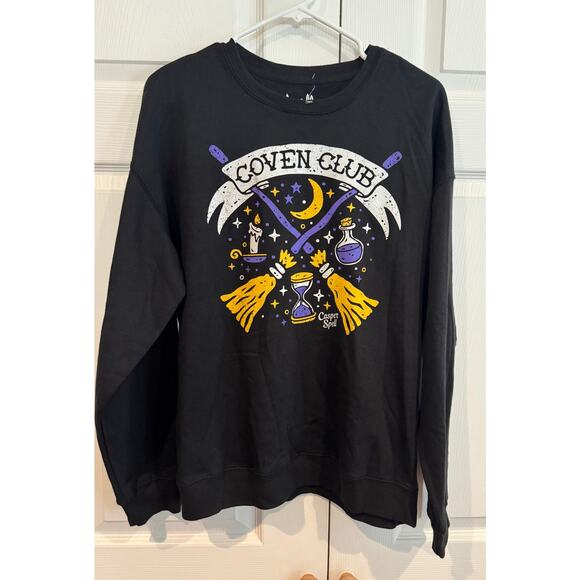 NEW Threadless Coven Club Halloween Witchy October Sweatshirt Sm - Picture 1 of 6